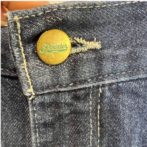 Vintage Pointer Brand Hunting Jeans Canvas Front Women's Sz 8 / M Inseam 28" - Picture 6 of 8